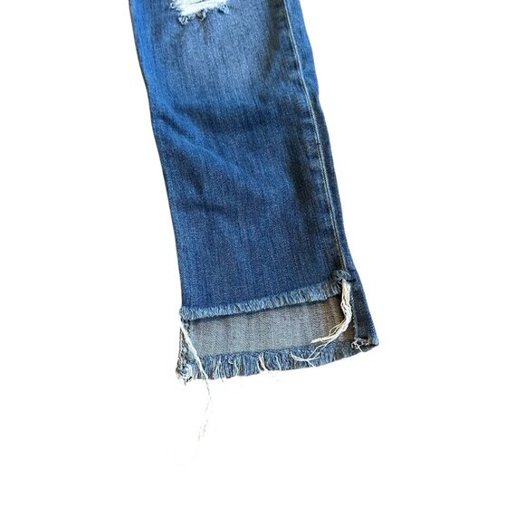 Hudson Muse Crop Skinny Jeans Hustle Wash Denim Raw Step Hem Size 30 Women's - Picture 4 of 14